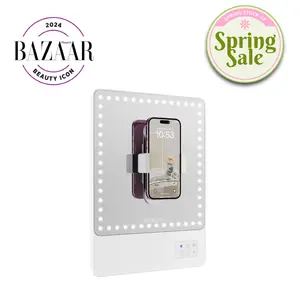 RIKI SKINNY Makeup Mirror with Lights Bluetooth and Magnifying Mirror