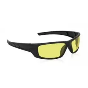 SAS Safety  VX9 Safety Glasses with Yellow Lens, Black