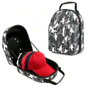 1-Pack Baseball Cap Organizer Storage Bag with Hook 1 Set Hat Storage Bag with Zipper Handle Portable for Home Outdoor Travel