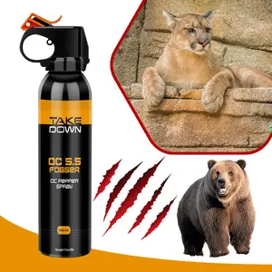 Feloiy Bear Repellent Spray, portable bottle for on-demand emergency protection, 11 oz, with pocket, 330ml/470ml