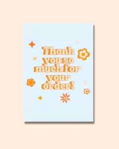 Thank You Insert Card