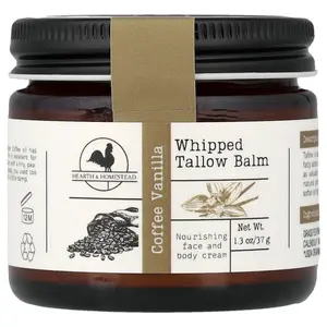 Hearth and Homestead Whipped Tallow Balm, Coffee Vanilla, 1.3 oz (37 g)