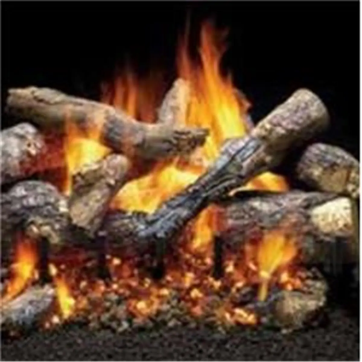 Monessen GO330 30 in. 3T Refractory Cement Construction Log Set, Grand Oak - 12 Piece