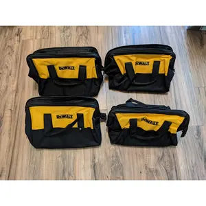 4-Pack New Dewalt Medium Contractor Tool Bags (15"x9"x11") 4-Pack New Dewalt Medium Contractor Tool Bags (15"x9"x11")