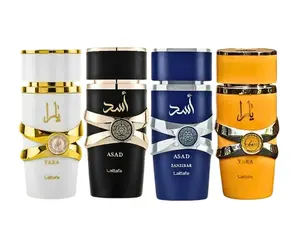 Yara Collection 4 Piece Set - Yara Moi, Yara Tous, Asad, Asad Zanzibar - Eau De Parfum Sprays 100ML (3.4 OZ) By Lattafa.