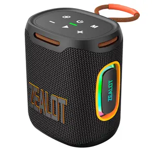Zealot S122 Wireless Computer Speaker, Ipx6 Waterproof Outdoor  Bluetooth speaker Desktop Stereo Sound System, USB Port, PC & Smartphone Compatible, RGB Lighting., Multifunctional Wireless Speaker