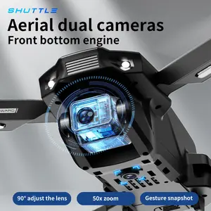 SHUTTLE H31 Drone Aerial Photography Dual Cameras Flagship Set with 50x Zoom & 90° Adjustable Lens for Versatile Shooting