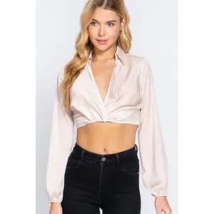 Elide Twisted Long Sleeve Top