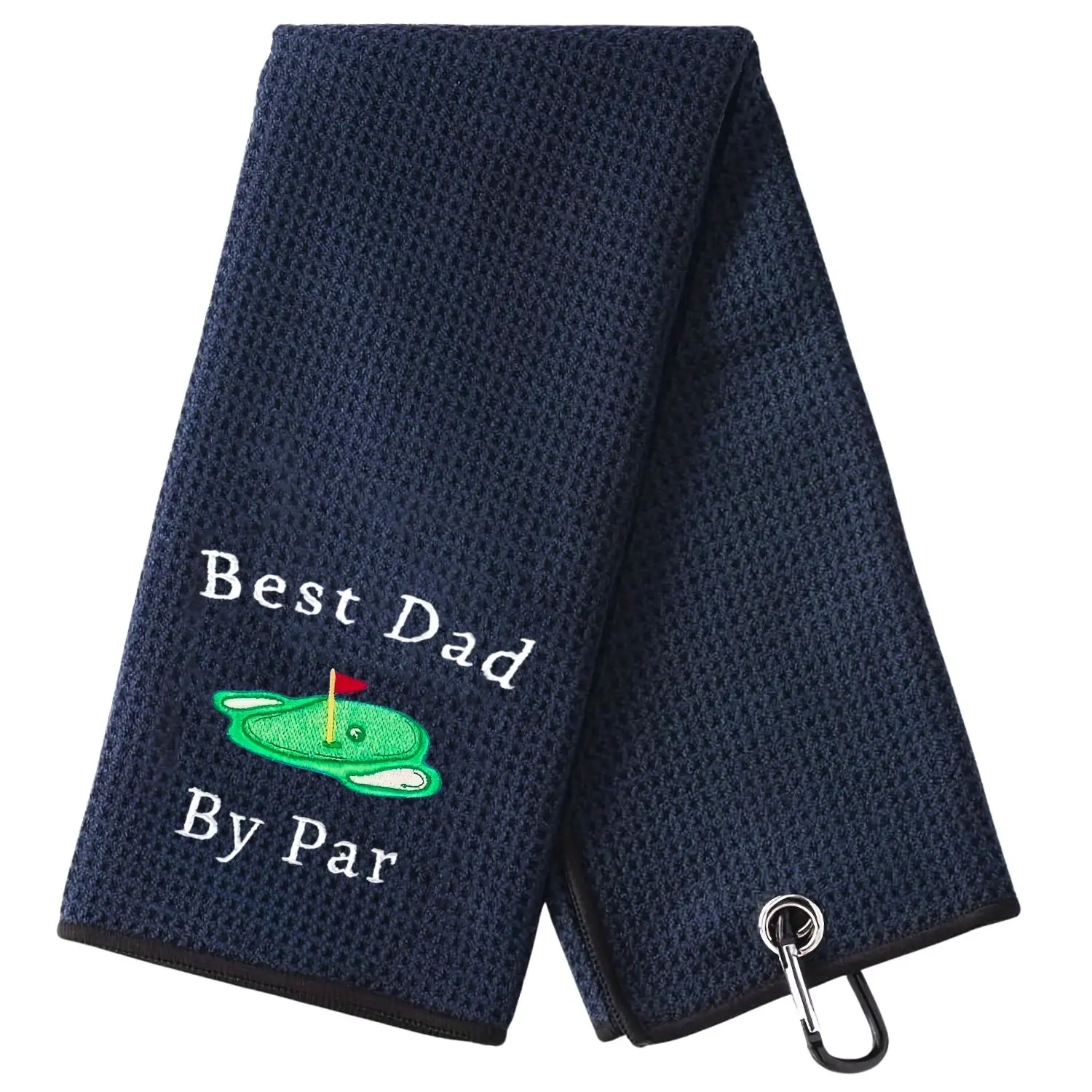 Cartoon and Letter Print Golf Towel, Portable Soft Golf Towel, Golf Accessories, Golf Gift Accessory, Golf Supply and Gift for Men and Women