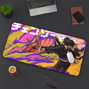 Chainsaw Man Aki Desk Mat - Anime Mouse Pad - Gift Anime Desk Mat - Cute Kawaii Desk mat - Mothers Day Gift