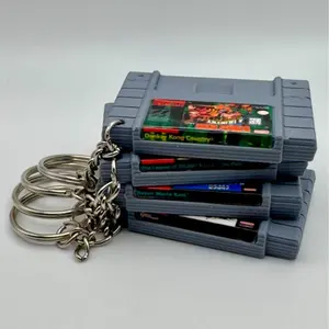 Mini SNES Game Cartridge Keychain - Nostalgic Brand Collector's Item