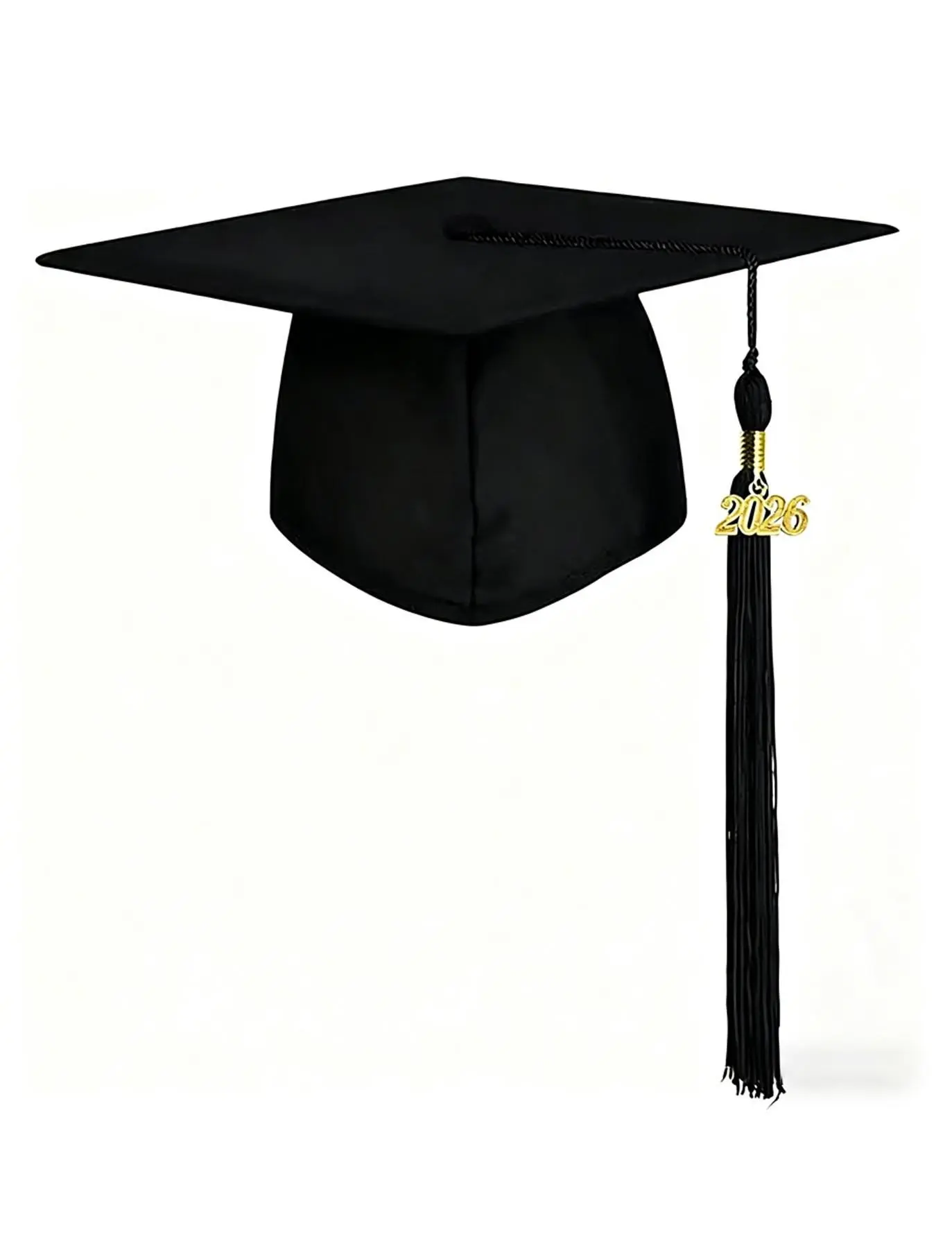 2026 Graduation Cap with Tassel, Polyester Bachelor Hat, Suitable for High School and University Ceremonies, Hand Washable, Campus Events, Party Accessory, Accessories, Grad Party Supplies