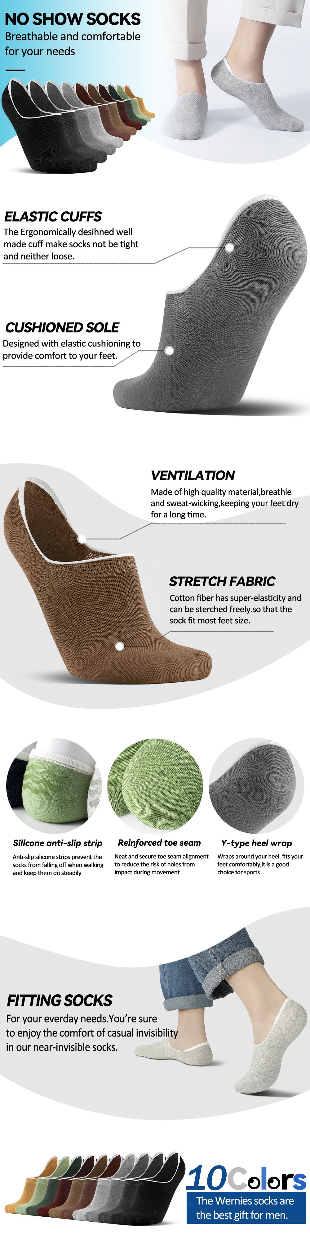 10 Pairs Invisible Ankle Socks for Men & Women  Thin Cotton Deodorant  Non-Slip Silicone Heel Grip  Breathable  Solid Color  Minimalist  Versatile for Canvas Shoes  Casual & Sports Wear