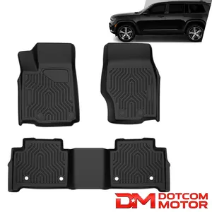 Floor Mats Liner Non-Slip 3D All Weather TPE  Fit For 22-24 Jeep Grand Cherokee