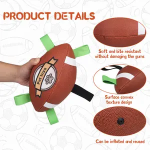 Outdoor Dog Toy Rugby, Self-Entertainment Football for Border Collies, Training Pet Toy