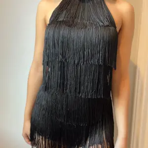 Black Fringe Dress