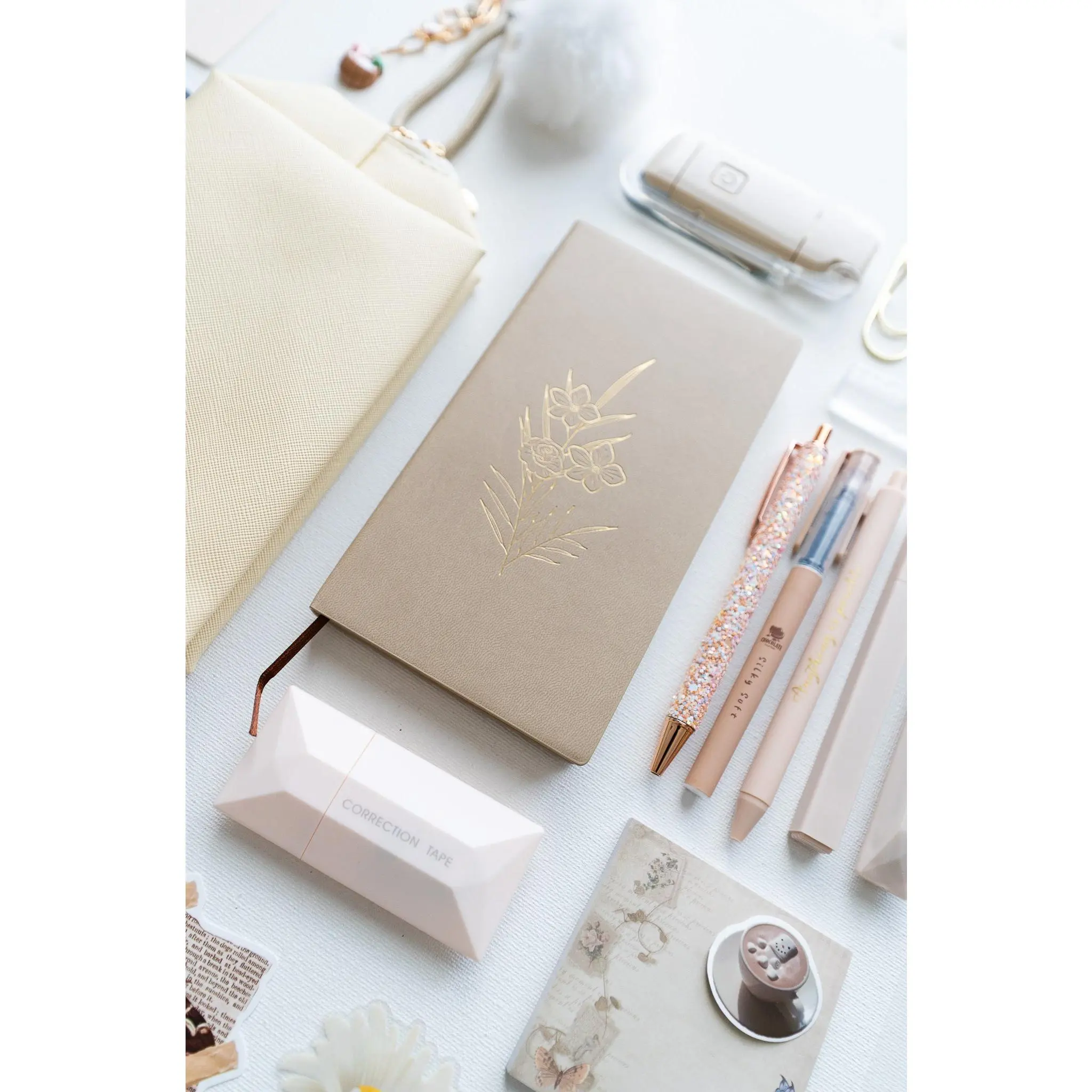 The Ever Bloom Bundle Decorative Writing Supplies, Floral Theme Journaling Supplies for Adding Personal Touch to Office & School Stationery Pens Creativity