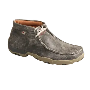 Twisted X Men's Chukka Driving Moc Grey Lace Up Shoes MDM0072