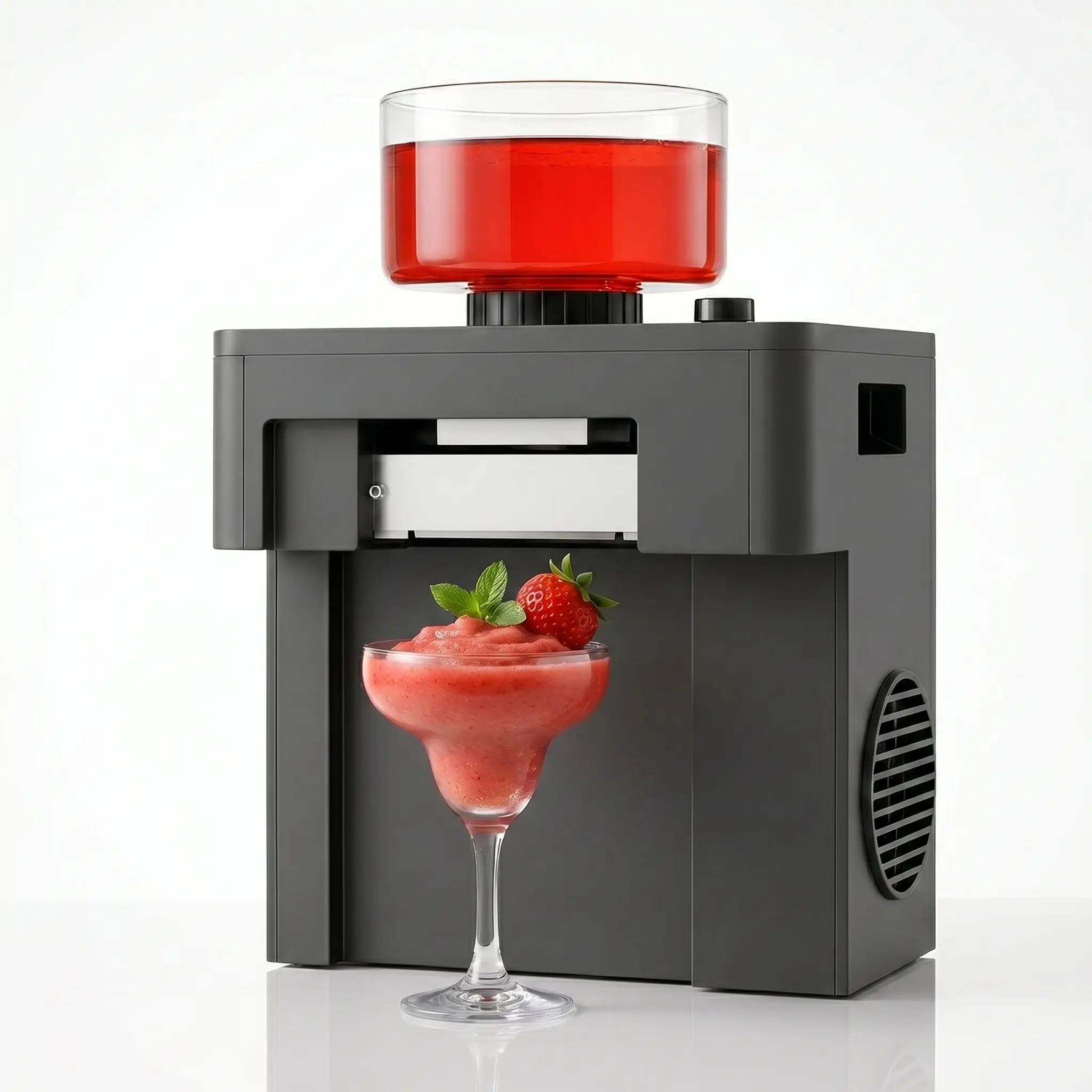 Slushie Machine for Home, Fast Freeze Shaved Ice Machines, 60s Quick Slush Making, No Pre-Freezing, 50dB Quiet, 15 Texture Settings for All Drinks, 1-Touch Self-Cleaning, Ideal for Parties & RVs