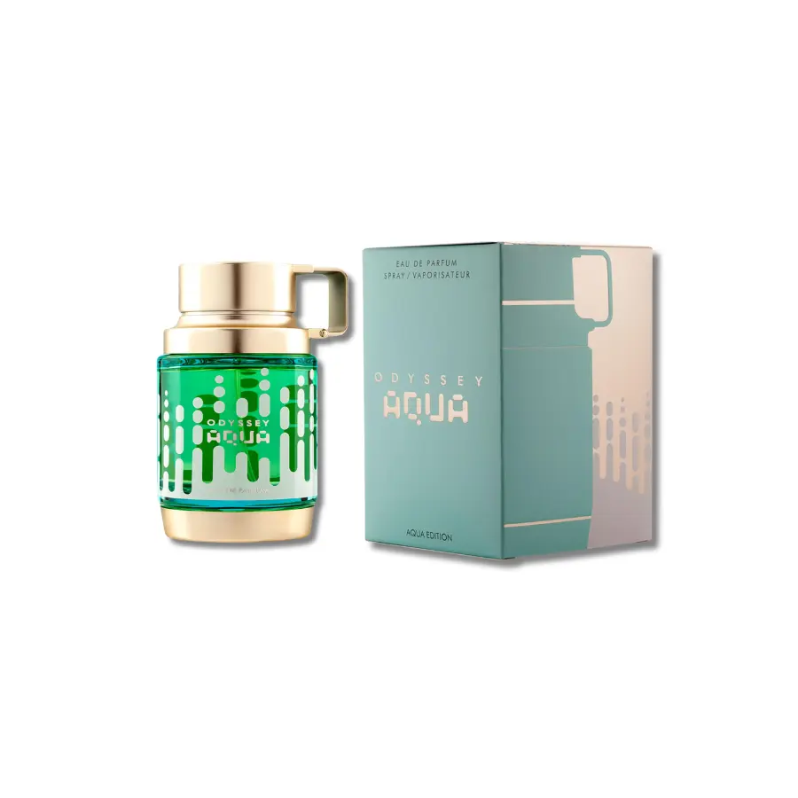 Men's Armaf Odyssey Aqua Eau De Parfum - 2.02FL.OZ Travel-Size Mini Toiletries for Purse, Aromatic Amber Spicy Woody Scent, Cruelty-Free Signature Scent for Adults, Single Item