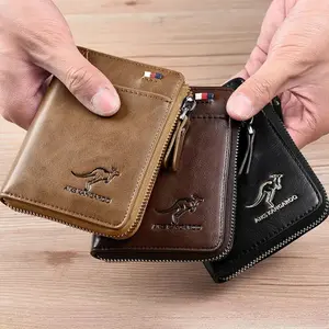 [Journey Canvas]Men’s Leather Wallet| Slim Billfold with RFID Blocking| Durable Full-Grain Leather, Large Capacity & Multi-Card Slots| Everyday Carry Wallet for Men| Perfect Gift for Husband, Boyfriend, Son| Christmas & Holiday Gift Idea