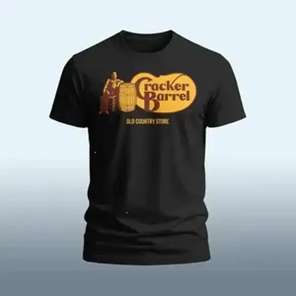 New Cracker Barrel Restaurant logo funny T-Shirt Size S-5XL Made in USA