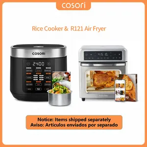 COSORI Kitchen Appliance Bundle: R121 13Qt 11-in-1 Air Fryer Oven + 5Qt 18-in-1 Multifunction Rice Cooker
