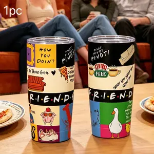 Friends Coffee Cup, Shockproof, Excellent Insulation, Suitable for Car, School, Outdoor Use, Durable Design, Perfect for Daily Use