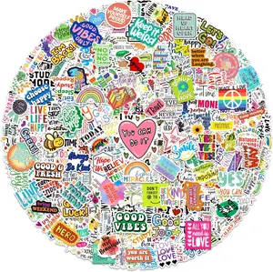 300 PCS Inspirational Stickers for Adults, Motivational Water Bottle Stickers for Teens Kids Teachers, Journaling Scrapbook Laptop Positive Quote Vinyl Sticker for Vision Board Supplies