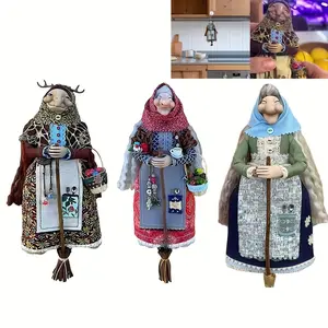 Handmade Resin Kitchen Witch Doll - Vintage Rustic Good Luck Charm, 4.72x1.97in Portable Indoor/Outdoor Decor for Halloween, Graduation, Fathers Day Unique Gift Witchy & Lovers, Home Decor, Festive Decoration, H Room Ornaments