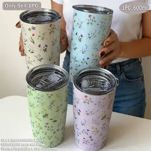 20oz Dual-Layer Stainless Steel Insulated Cup, Thermal Cup, Travel Mugs Insulated For Hot And Cold, Car Cup, Water Bottle, Office Home Outdoor Gift