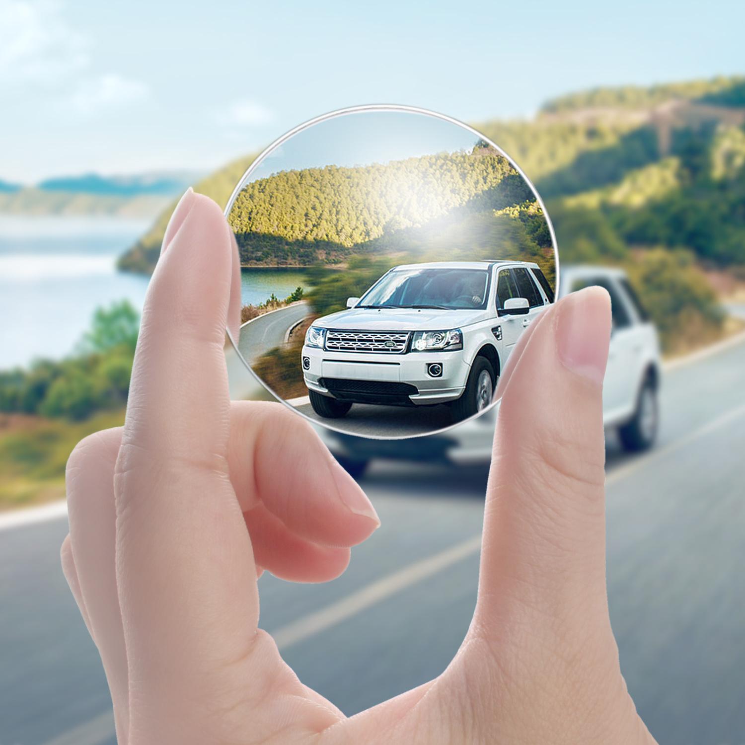 4Pcs 360° Adjustable HD Convex Blind Spot Mirrors, Wide Angle Side Rear View Mirrors for Cars SUVs Vans