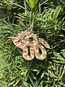 Wooden corn snake ornament
