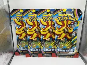 2026 Pokemon Mega Evolution Chaos Rising Sleeved Booster Packs - Lot of 4