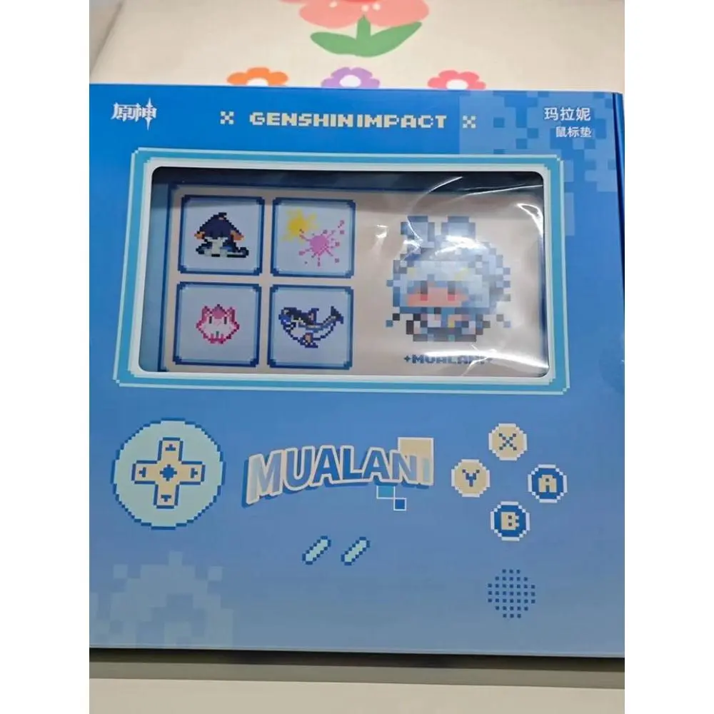 [Genuine] miHoYo Game Genshin Impact Mualani Cosplay Silent Mouse Anime Cartoon Mouse Pad Keycap Accessories Halloween Gift
