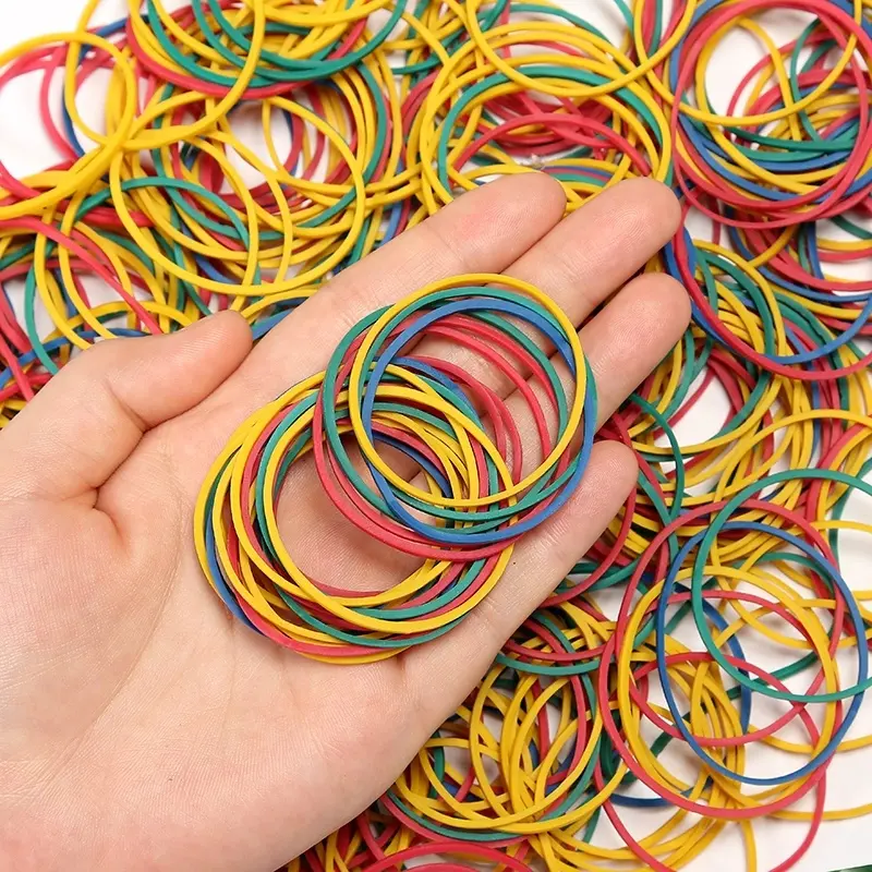 1000pcs Fun Multi-Size Colored Rubber Replacement Bands, 25/38/50mm Mixed Colors Specialty Kitchen Utensil for Binding Items, Household & Daily Use, Schools