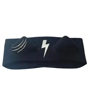 Black Lightning Waterproof Cat Ear Diving Headband for Snorkeling Scuba Diving Thermal Protection fashionable sport wide hair accessory