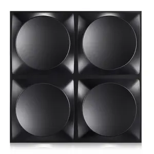 Aadesh PVC Plastic 3D Wall Panels, Waterproof and Fire-Resistant, 11.8x11.8 Inches, Ideal for Living Rooms, Bedrooms, Hotels, Offices