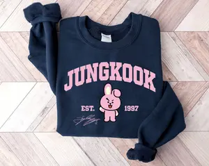Jungkook Est 1997 Sweatshirt, Hoodie BT21 Chibi Cute Sweater, Gift for fan, KPOP tour 2026
