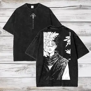 valentine shirts Jujutsu Kaisen Anime Acid Washed Oversize T-Shirt Choso Anime Tee Gift For Him