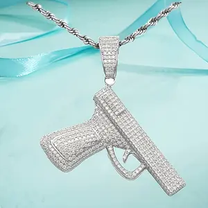 1pc S925 Silver Inlaid With Approximately 2 Carats Of Moissanite Pendant For Gift Giving Birthday Party For Men And Women
