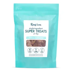 King Lou Pets Chicken Breast Jerky Dog Treats – All Natural, 100% USA Sourced, Minimally Processed Pet Products