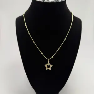 Rat tail chain with 18-inch bullet, Laminated gold 14 hypoallergenic, With different pendant designs.