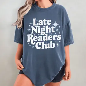 Late Night Readers Club Shirt, Smut Reader Sweatshirt, Cozy Booktrovert Tee, Spicy Book Lover Shirt, Bookworm Trendy Graphic T-Shirt
