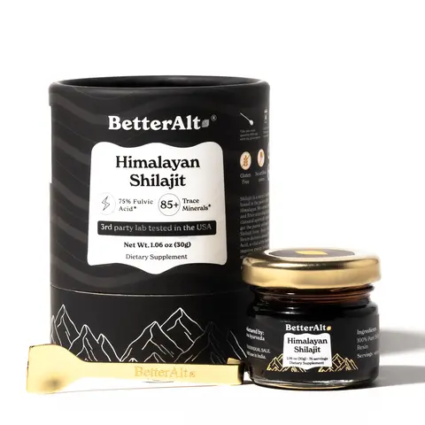 BetterAlt Pure Himalayan Shilajit Resin | Himalayan Superfood | Lab-Tested for Purity | Helps Build Energy Levels | 75 Servings | Dietary Supplement Fitness