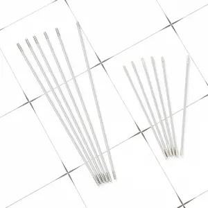 100pcs DIY beaded pen special extended replacement wire, stainless steel rod with threads, personalized beaded pen threading wire