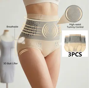 Women's High-Waisted Compression Shapewear - Seamless Tummy Control, Butt Lifting Faja Underwear for Activewear, Athletic Sports | Womenswear