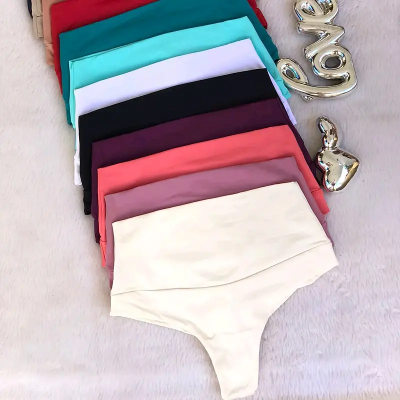 ( tanga faja ) brazilian panty girdle Comfort Women Lady Comfortable Cotton women's underwear High-Waisted Seamless granny panties breathable comfy no show Womenswear