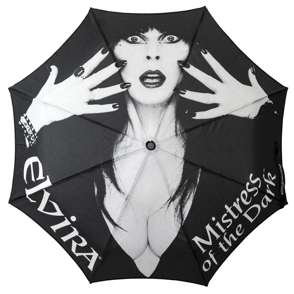Skull Handle Elvira Classic Logo Anti UV Umbrella