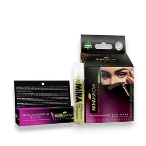 Mina Ibrow Henna Dark Brown Tint Set with Nourishing Oil